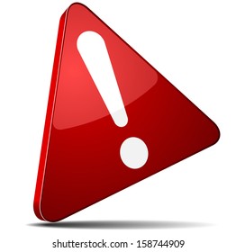 Exclamation danger sign