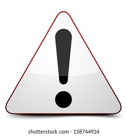 Exclamation danger sign