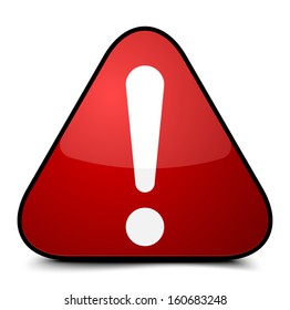 Exclamation danger sign