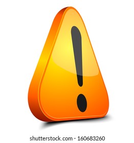 Exclamation danger sign