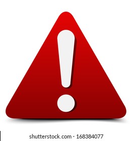 Exclamation danger sign
