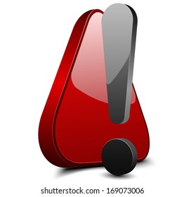 Exclamation danger sign