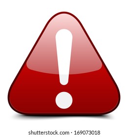 Exclamation danger sign