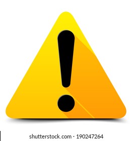Exclamation danger sign