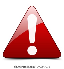 Exclamation danger sign