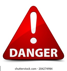 Exclamation danger sign