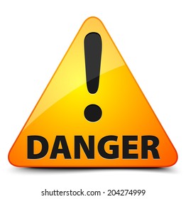 Exclamation danger sign
