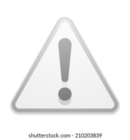 Exclamation danger sign