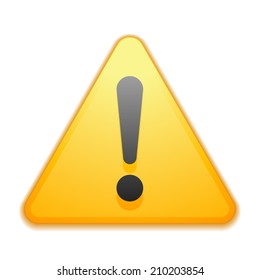 Exclamation danger sign