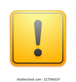 Exclamation danger sign