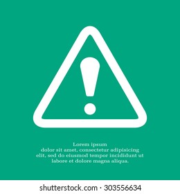 Exclamation danger sign