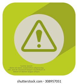 Exclamation danger sign