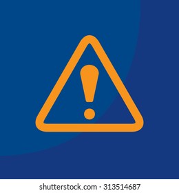 Exclamation danger sign
