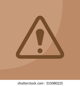 Exclamation danger sign