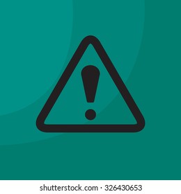Exclamation danger sign