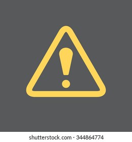 Exclamation danger sign