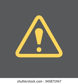 Exclamation danger sign