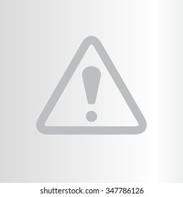 Exclamation danger sign