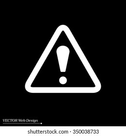 Exclamation danger sign