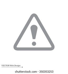 Exclamation danger sign