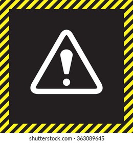 Exclamation danger sign