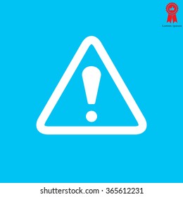 Exclamation danger sign