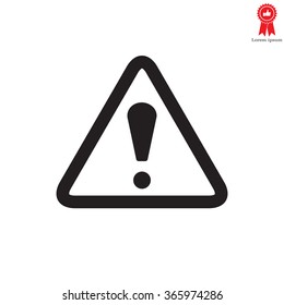 Exclamation danger sign