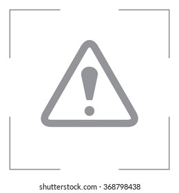 Exclamation danger sign