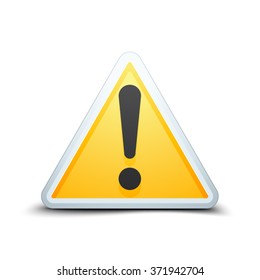 Exclamation danger sign