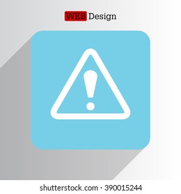 Exclamation danger sign