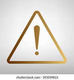 Exclamation danger sign