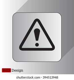 Exclamation danger sign