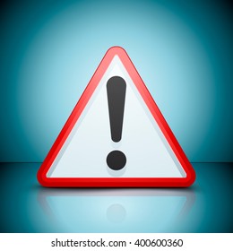 Exclamation danger sign