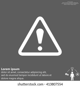 Exclamation danger sign