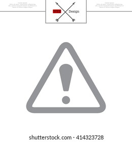 Exclamation danger sign