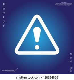 Exclamation danger sign
