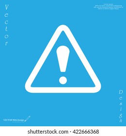 Exclamation danger sign