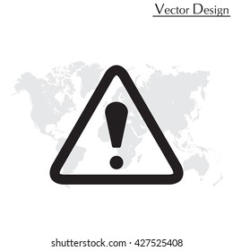 Exclamation danger sign