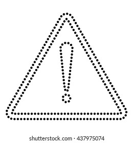Exclamation danger sign