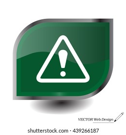 Exclamation danger sign