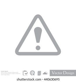 Exclamation danger sign