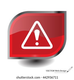 Exclamation danger sign
