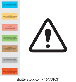 Exclamation danger sign