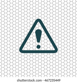 Exclamation danger sign