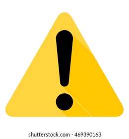 Exclamation danger sign