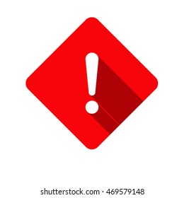Exclamation danger sign