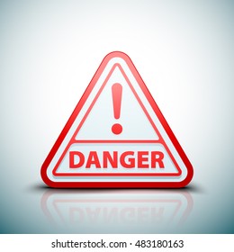 Exclamation Danger sign