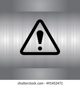 Exclamation danger sign