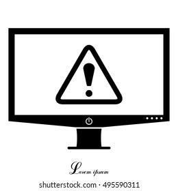 Exclamation danger sign