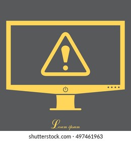 Exclamation danger sign